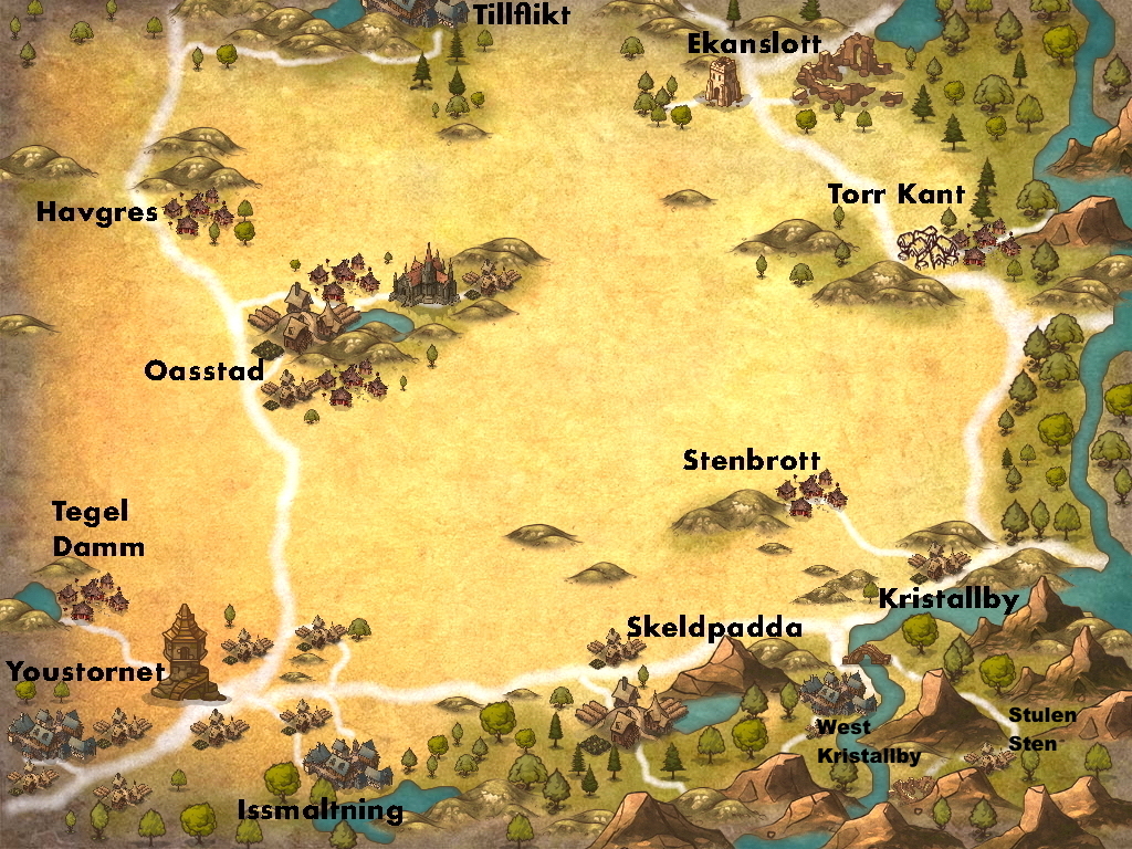 map of desert region in northeast Frittlandr