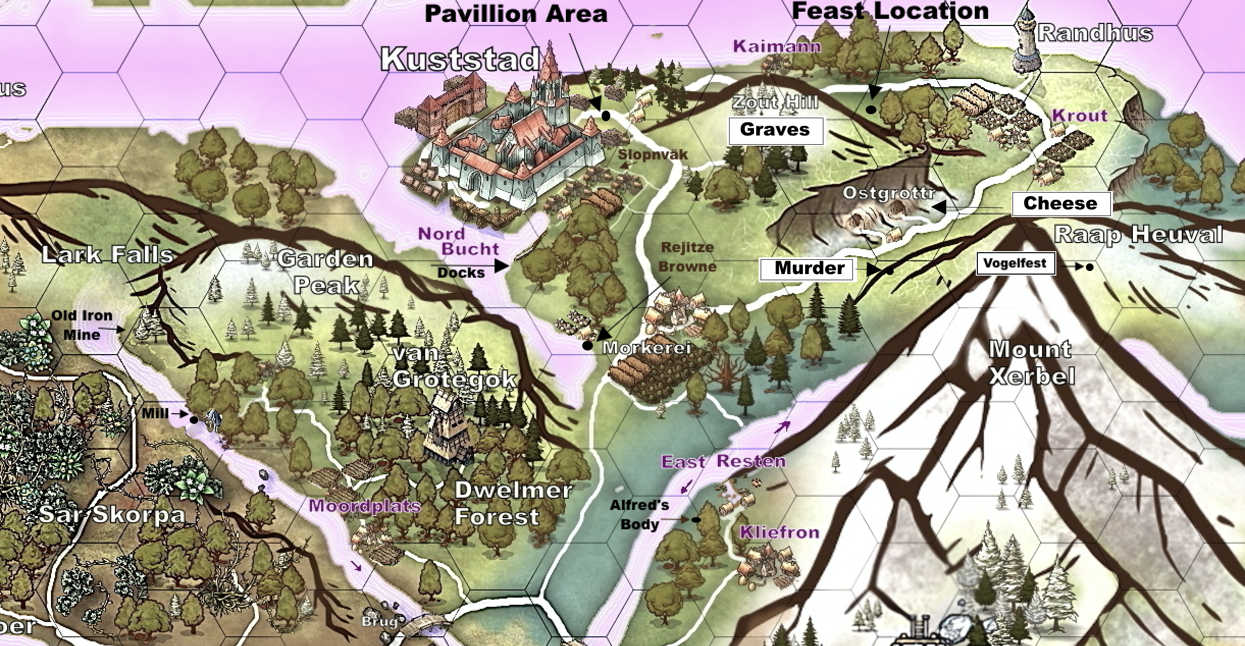 map location of the murder