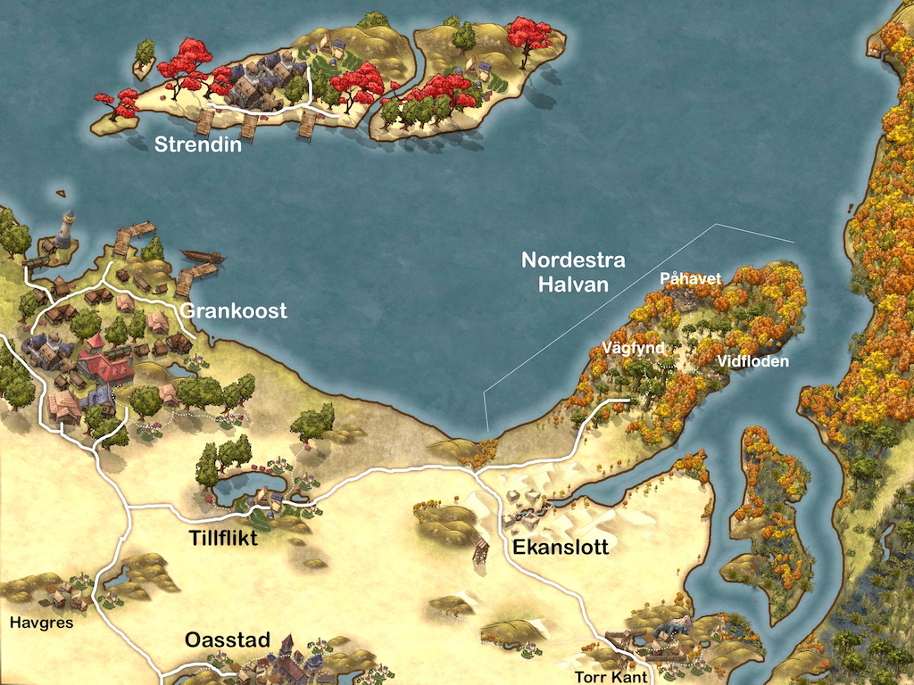 map of Northeastern Frittlandr