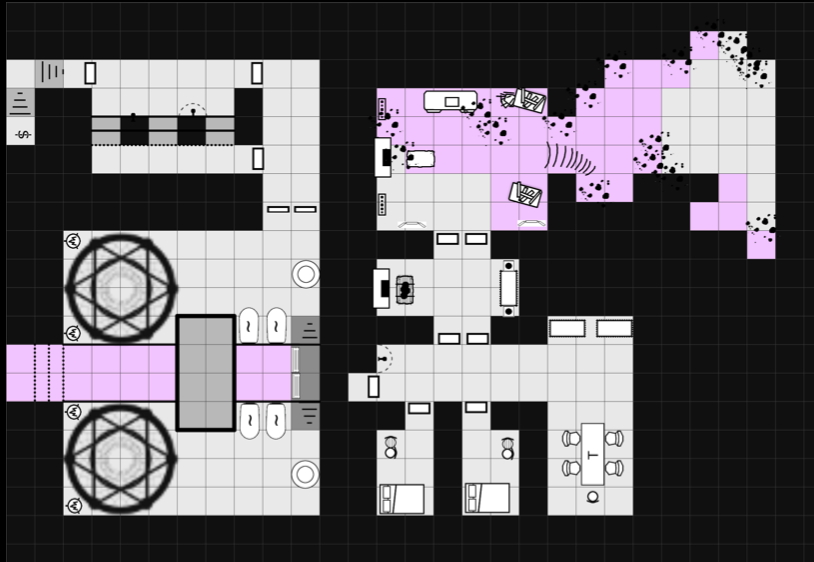 map of mountain ruins