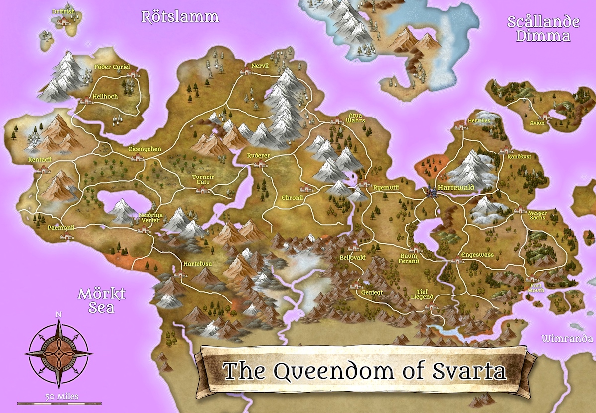 Svartaland regional map