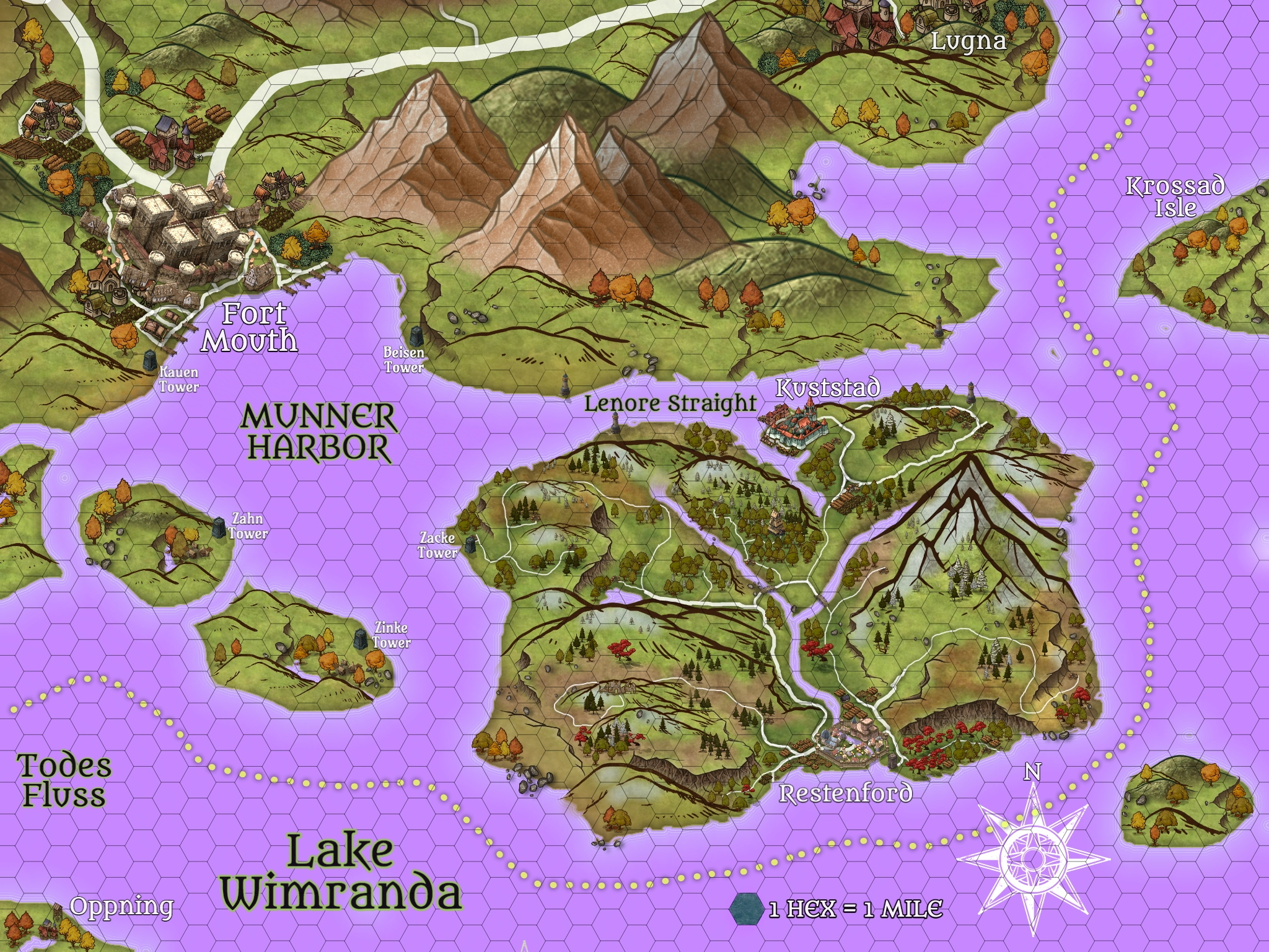 map of island region