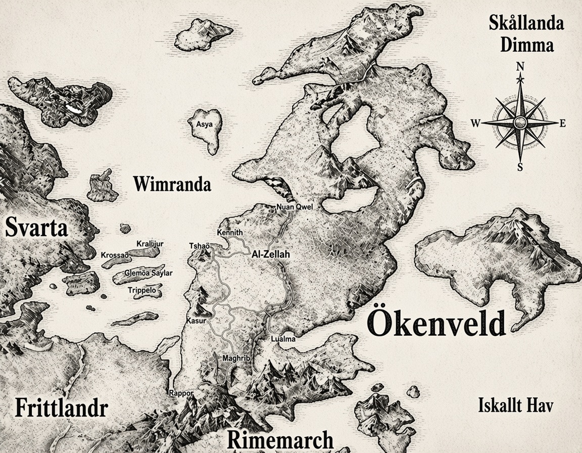 map of Ökenveld