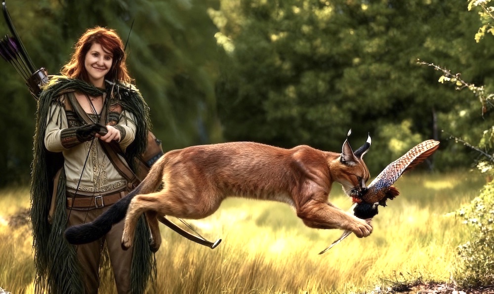 Kime befriends Caracal